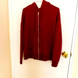 Red Hoodie Jacket w 2 Pockets